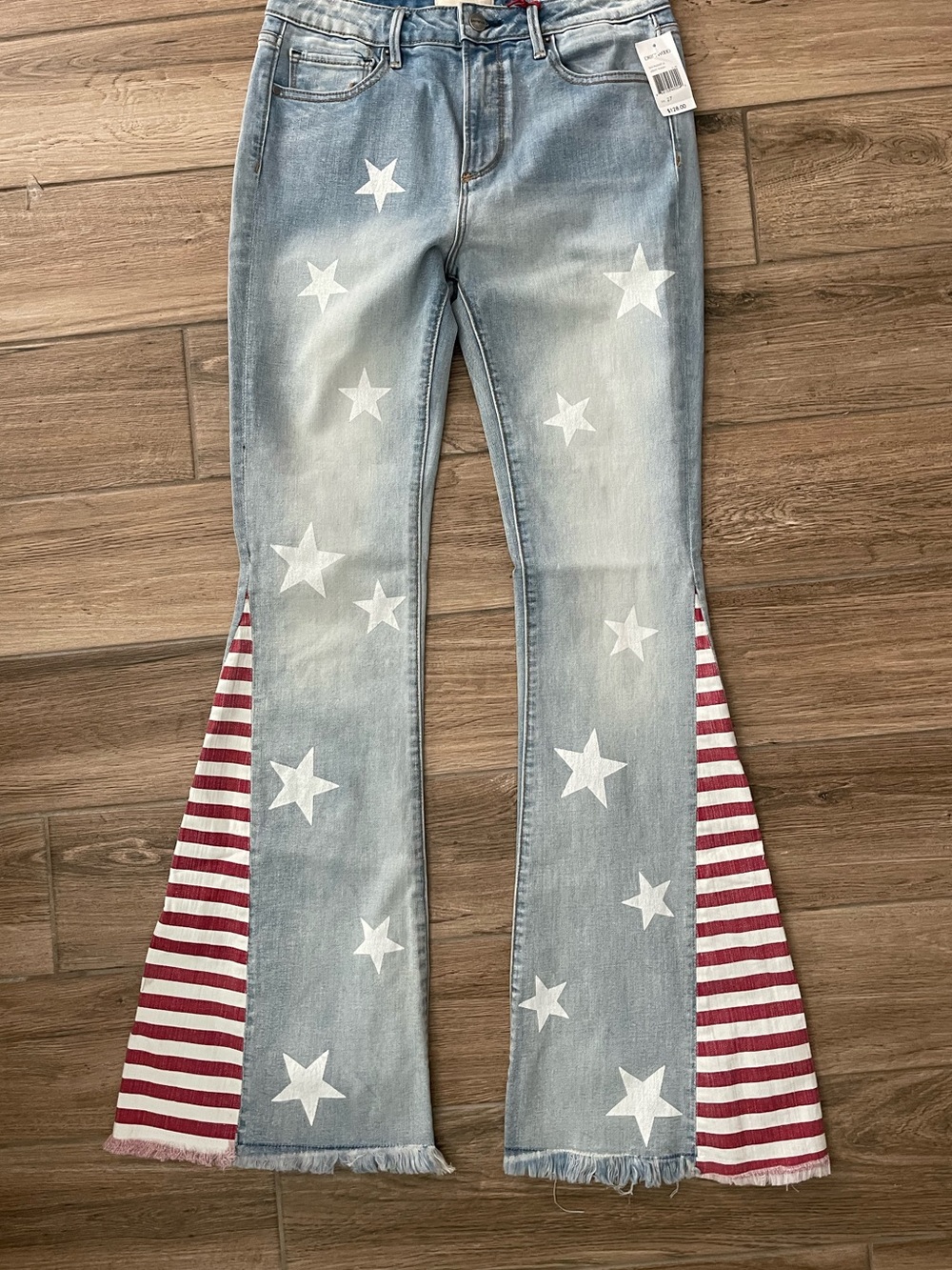 DRIFTWOOD FLARE JEANS "STARS & STRIPES FARRAH" - Picture 3 of 10